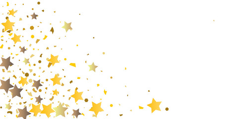 
Golden glitter confetti of stars.