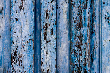 rubbed old blue wooden wall can serve as a background or for various ideas of building designers for fashionable trend textures in luxury houses, for repair or decoration, loft style is at the height 