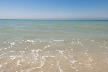 Clear skies above the Gulf of Mexico from Florida beach