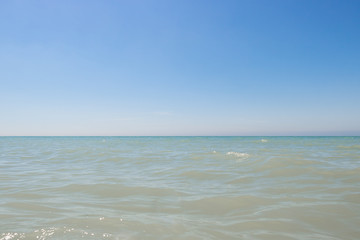 Clear skies above the Gulf of Mexico from Florida beach