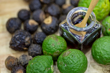 Shampoo and conditioner made from Bergamot and pepper. Spa set for hair maintenance To be beautiful and black Is a natural and organic material