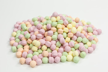 sweet sugar candy balls with popping candy