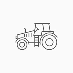 tractor icon, tractor vector