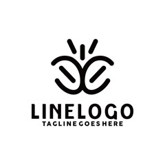 Line Logo / Round Icon / Artistic Symbol Design Inspiration