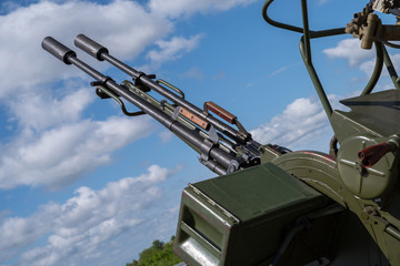 Historical anti-aircraft guns of USSR.