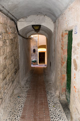 Obraz na płótnie Canvas Picturesque alley in the medieval village
