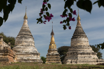 Detail of ancient temples in Bagan, Myanmar (Burma)