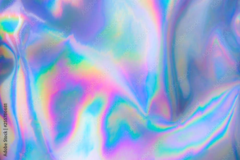 Poster abstract modern pastel colored holographic background in 80s style. synthwave. vaporwave style. retr