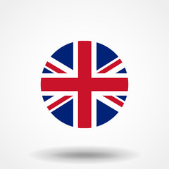 UK of Great Britain flag, official colors and proportion correctly. National UK of Great Britain flag. Vector illustration