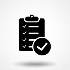 Checklist checkmark Icon Vector illustration
