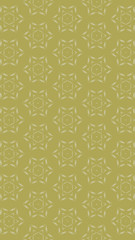 Ornate geometric pattern and two-tone abstract background