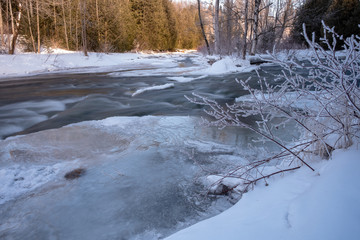 river in winter