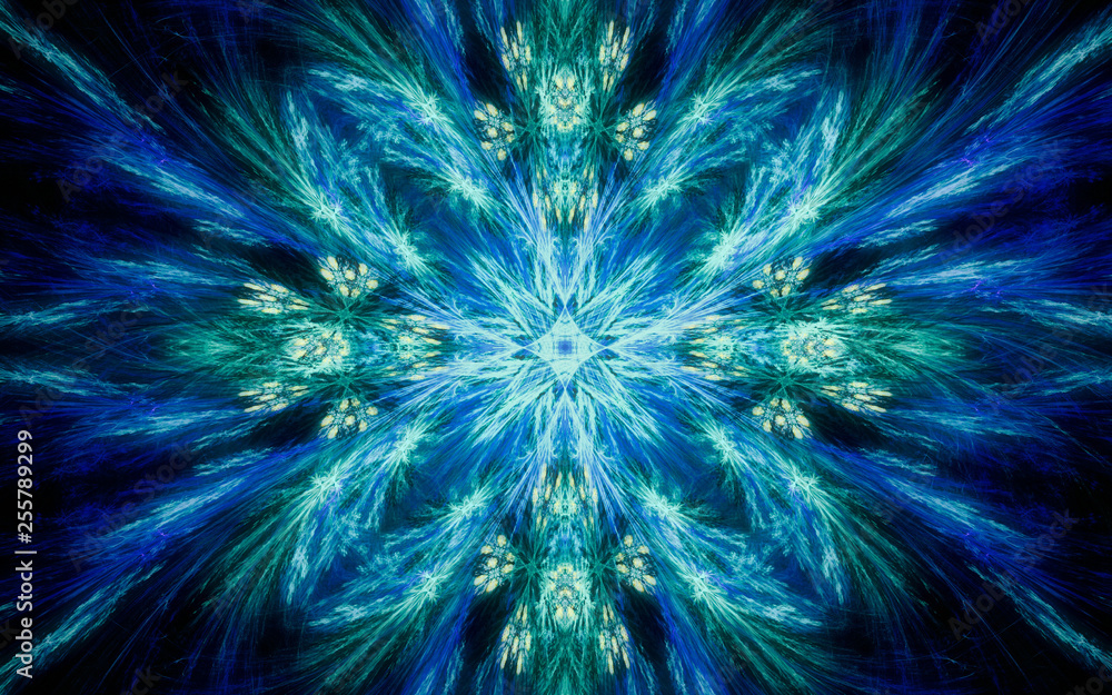 Fototapete digital generated image in the form of abstract geometric shapes of various shades and colors for us
