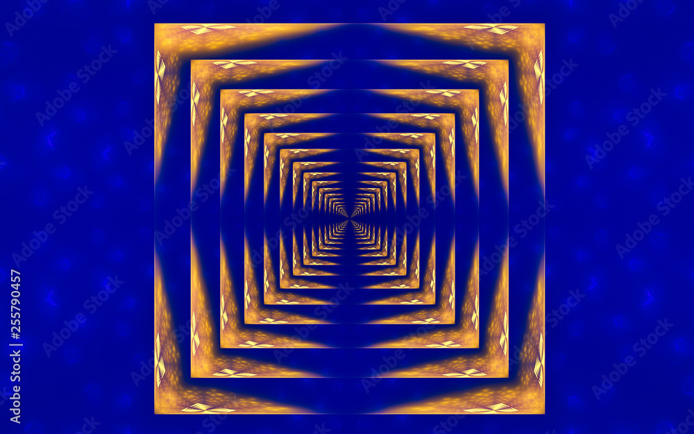 Fototapete digital generated image in the form of abstract geometric shapes of various shades and colors for us