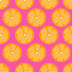 citrus seamless background, fashionable, simple vector orange crimson background, fresh summer vitamin