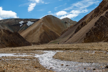 Volcanic mountains of Landmannalaugar in Fjallabak Nature Reserve. Iceland