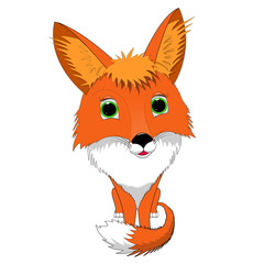 Obraz premium Cute fox cartoon