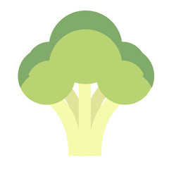 broccoli flat simple illustration