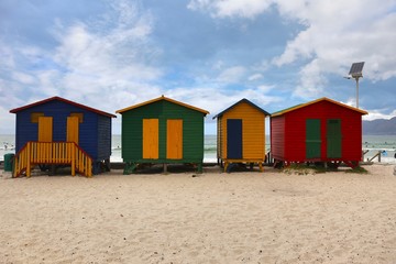 Naklejka premium Muizenberg is a beach-side suburb of Cape Town, South Africa