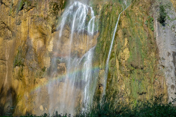 "Veliki Slap" is the highest waterfall in the Plitvice National Park. Croatia