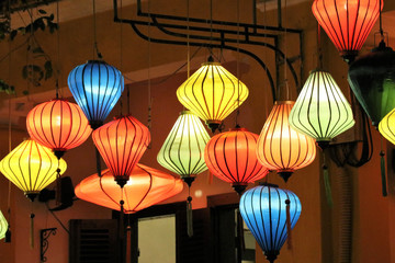Hoi An by nihgt with lampions - Vietnam Asia