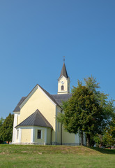 Fototapeta na wymiar Church of St. Anthony of Padua at Dreznik Grad. Croatia