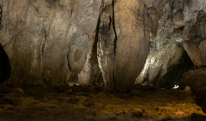 Stalactites and stalagmites at the Caves of Barac in the municipality of Rakovica, Croatia