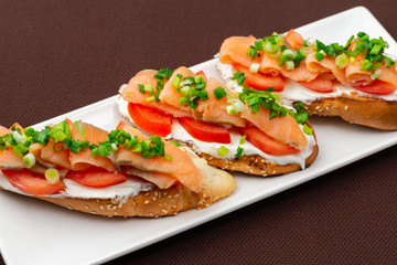 salmon sandwiches