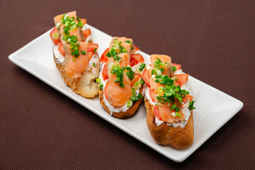 salmon sandwiches