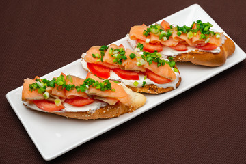 salmon sandwiches