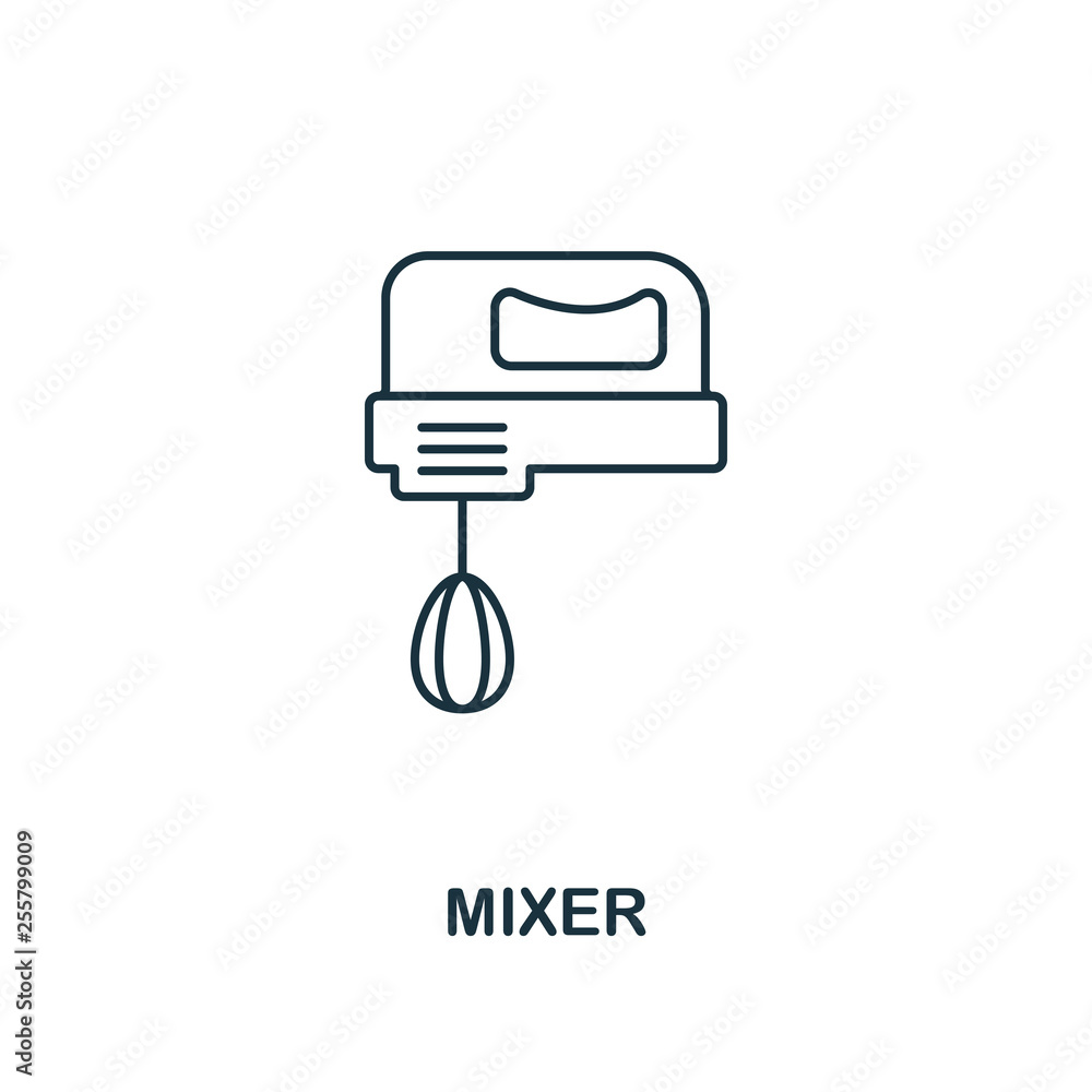 Poster mixer icon. thin style design from household icons collection. creativemixer icon for web design, ap