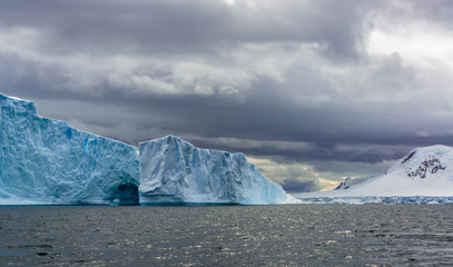 Icebergs along the Antarctica Peninsula