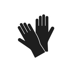 Protective gloves icon. Vector illustration. Isolated.