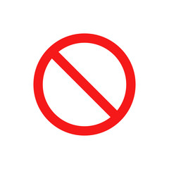 No sign. Vector illustration. Isolated.