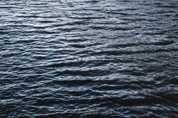 the waves of the river