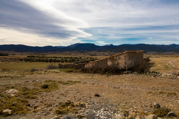 Old abandoned stone house