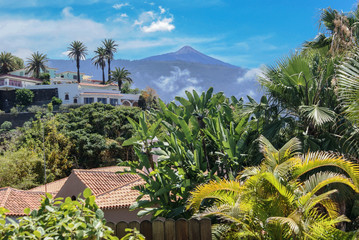 Teneryfa, Kanary, Hiszpania , widok na Pico del Teide