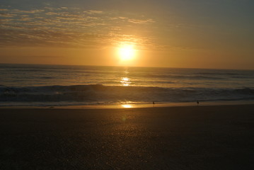 Sunset on beach