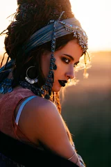 Foto auf Acrylglas Zigeuner schönes Model