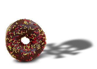 Donut mit Totenkopf 