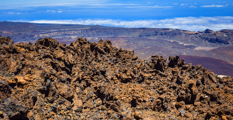 Beautiful landscape of  Teide national park, Tenerife, Canary island, Spain