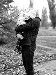 Fototapeta premium Father and daughter family love 