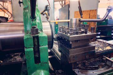 Lathe, manufacturing parts by machining metal on a milling machine.