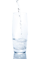 water on white background
