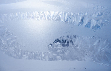 Fototapeta na wymiar a picture of a frost on the windowpane