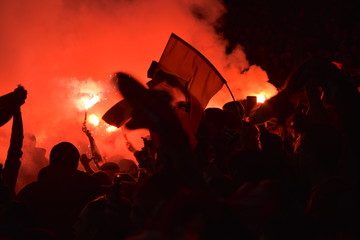 supporters, stade rennais