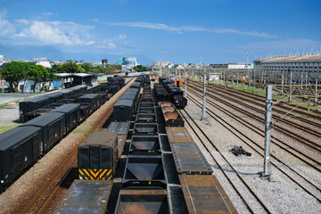 Naklejka premium Aerial View of Taiwan Railway Station