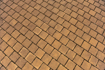 Brick tiled floor abstract background