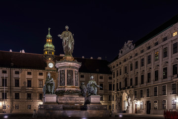 Monument to Franz I, the first Emperor of Austria (earlier Franz II, the last Holy Roman Emperor) in the Hofburg Palace courtyard, designed by Pompeo Marchesi in 1846.