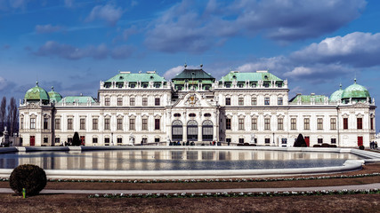Upper Belvedere palace, part of the historic building complex (the Upper and Lower Belvedere), built as a summer residence for Prince Eugene of Savoy in 1723.